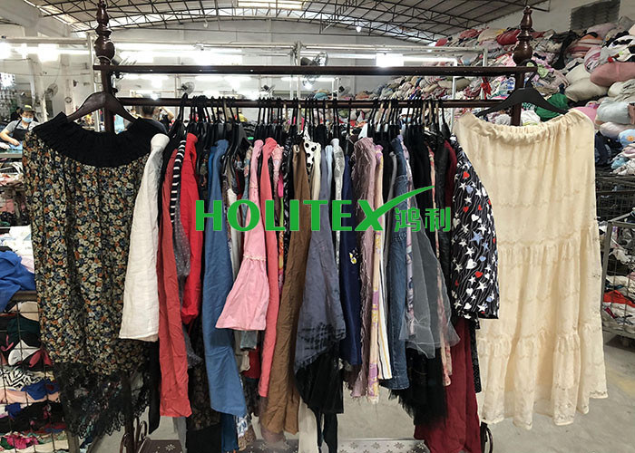 Japanese Style Second Hand Womens Clothing Skirts Cotton Material For