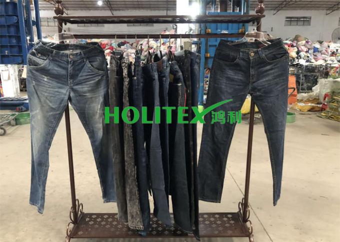 Second Hand Mens Clothing , Korean Style Used Mens Jeans Pants For Southeast Asia