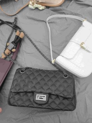 Elegant 2nd Hand Bags Used Women'S Faux Leather Crossbody Bag Zipper Closure