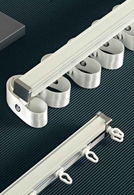 Aluminum Snake Curtain Rail Track Remote Control S Line Water Wave Curtain Rod