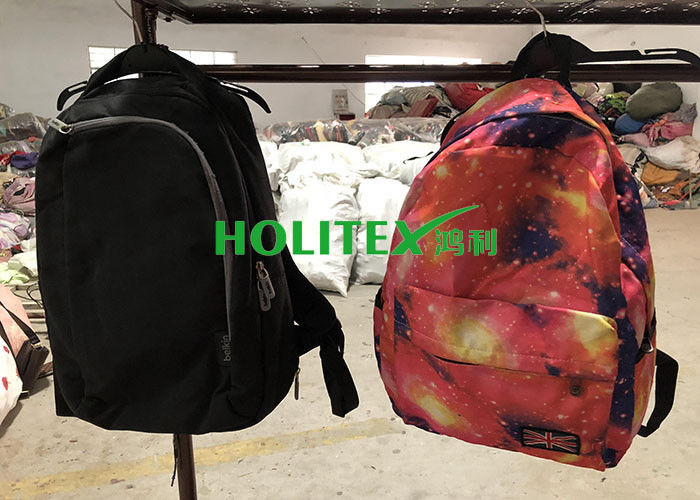 Clean Used School Bags Mixed Size Second Hand Backpacks For Female / Male