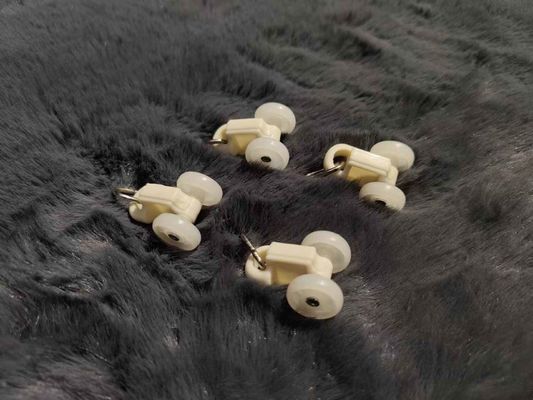 Silent Wheel Curtain Track Roller Double Wheel Carrier Hook Ball Pulley Glijbaan